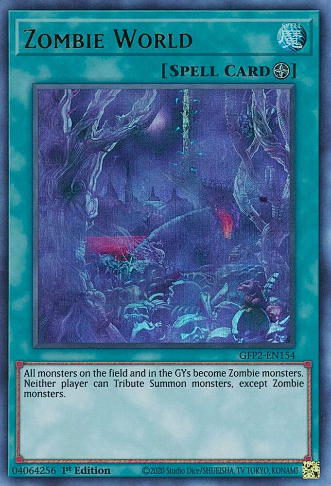 Zombie World GFP2-EN154 card from Ghosts From the Past: The 2nd Haunting