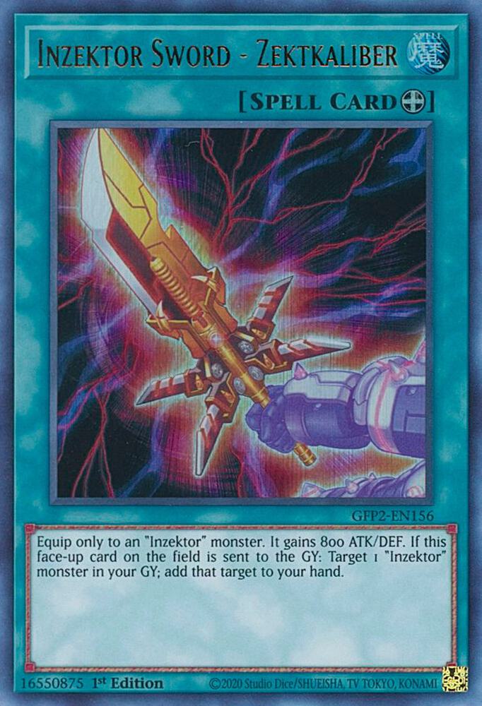 Inzektor Sword - Zektkaliber GFP2-EN156 card from Ghosts From the Past: The 2nd Haunting