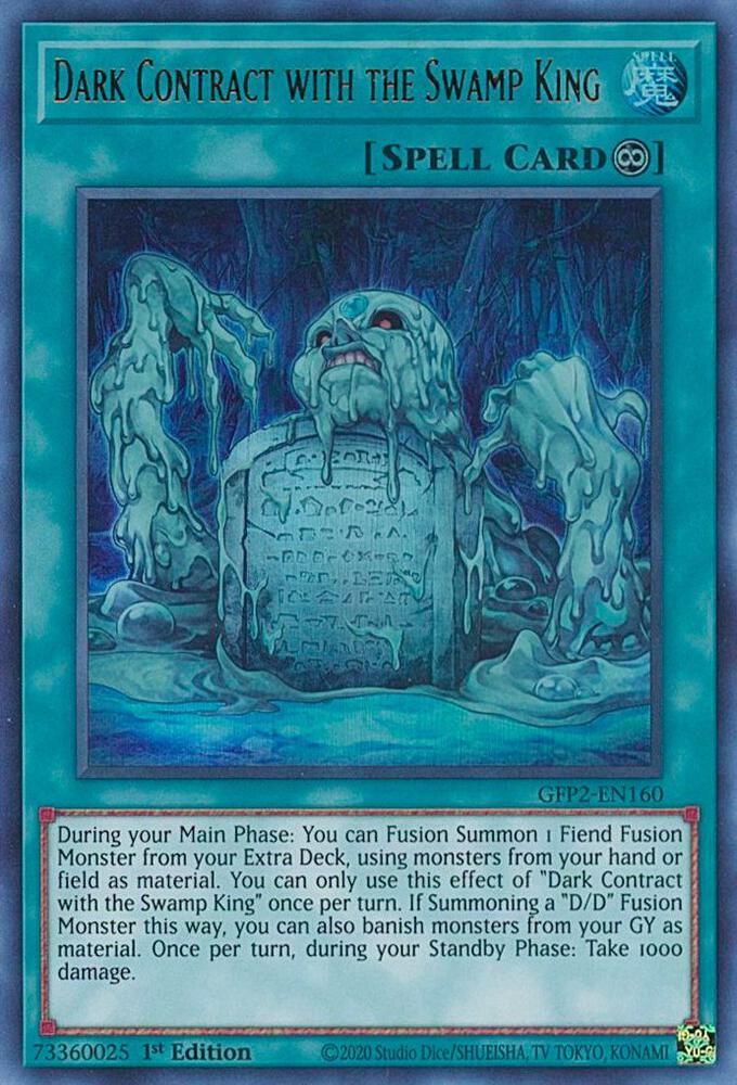 Dark Contract with the Swamp King GFP2-EN160 card from Ghosts From the Past: The 2nd Haunting