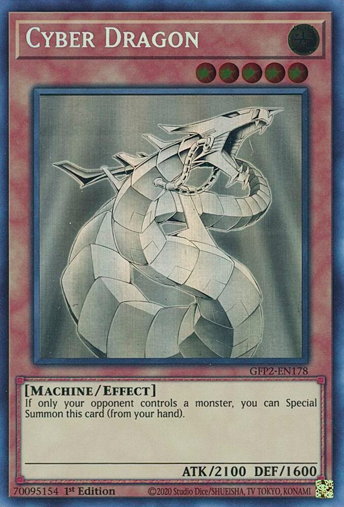 Cyber Dragon (Ghost Rare) GFP2-EN178 card from Ghosts From the Past: The 2nd Haunting