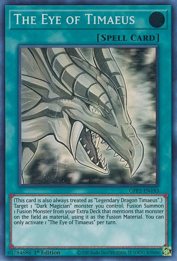 The Eye of Timaeus (Ghost Rare) GFP2-EN183 card from Ghosts From the Past: The 2nd Haunting