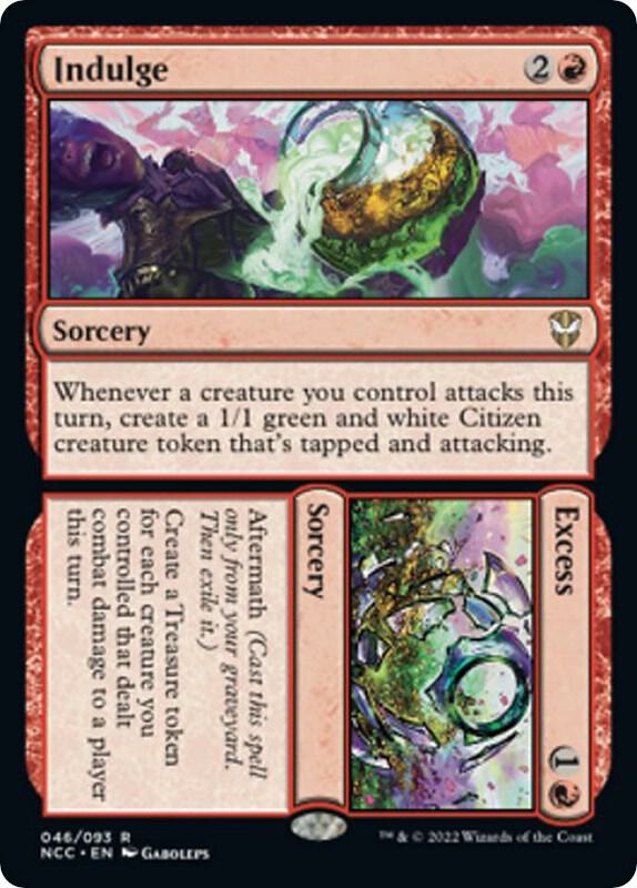 Indulge // Excess 46 card from Commander: Streets of New Capenna
