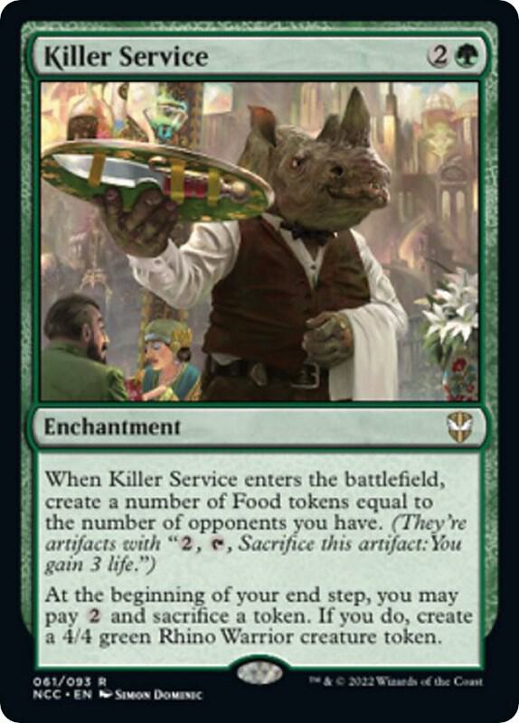 Killer Service 61 card from Commander: Streets of New Capenna