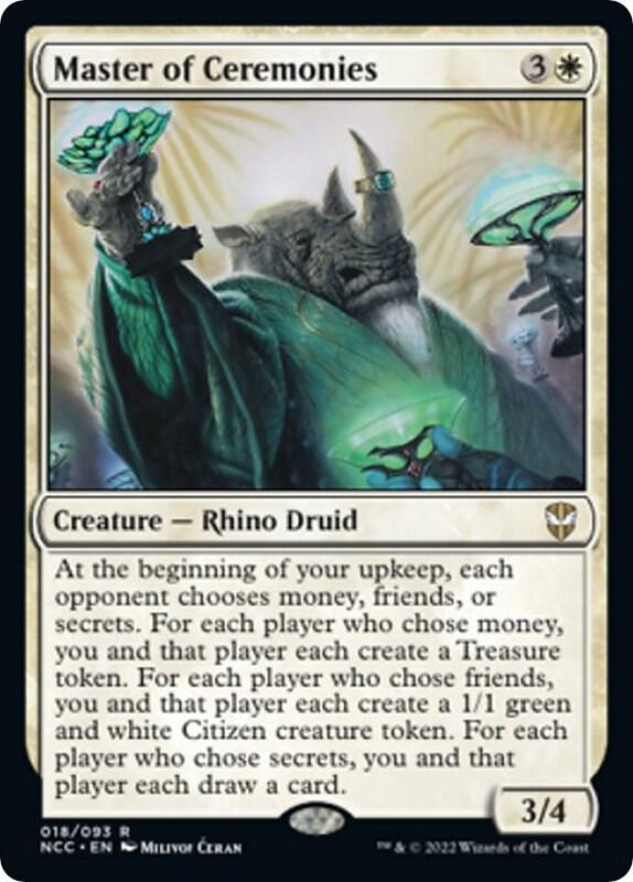 Master of Ceremonies 18 card from Commander: Streets of New Capenna
