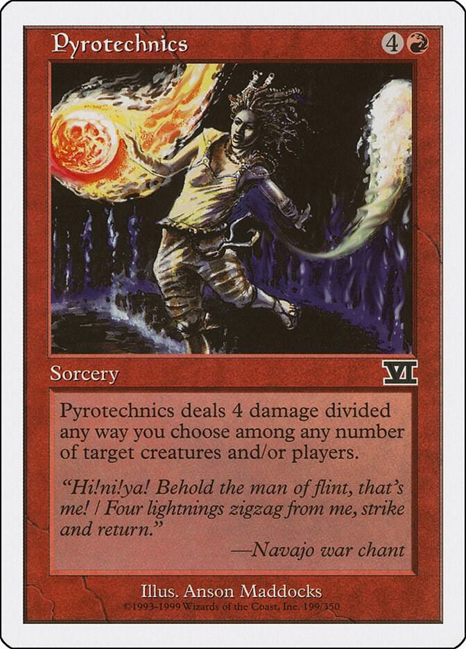 Pyrotechnics 199 card from Classic Sixth Edition