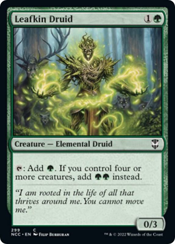 Leafkin Druid 299 card from Commander: Streets of New Capenna