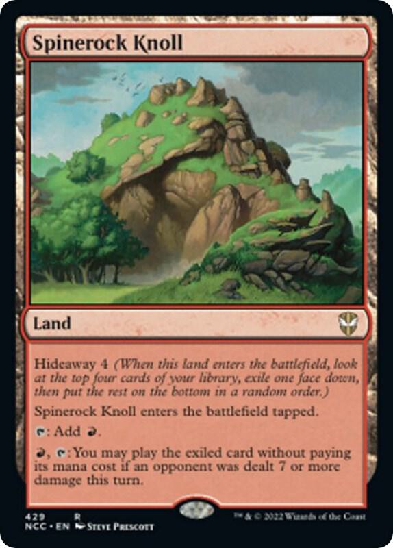 Spinerock Knoll 429 card from Commander: Streets of New Capenna