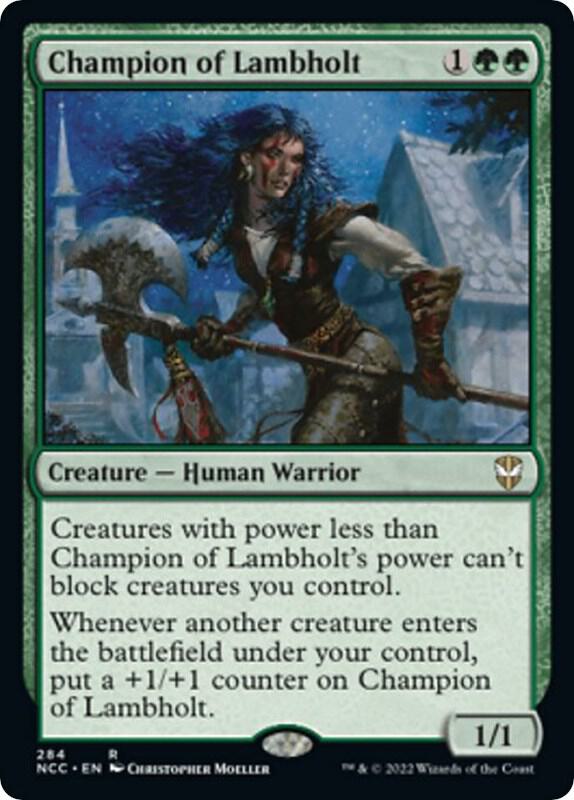 Champion of Lambholt 284 card from Commander: Streets of New Capenna