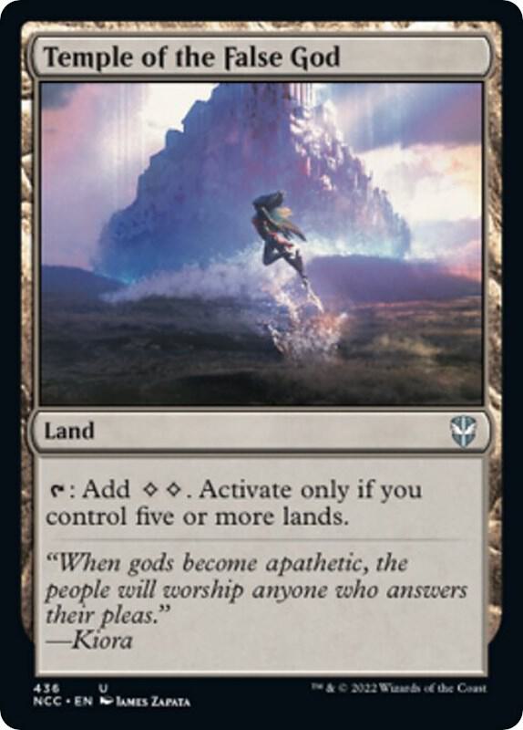 Temple of the False God 436 card from Commander: Streets of New Capenna
