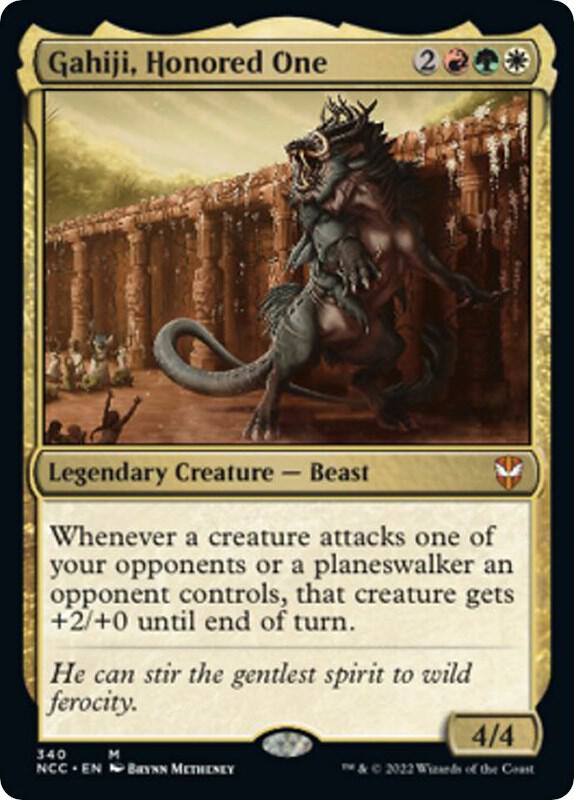 Gahiji, Honored One 340 card from Commander: Streets of New Capenna