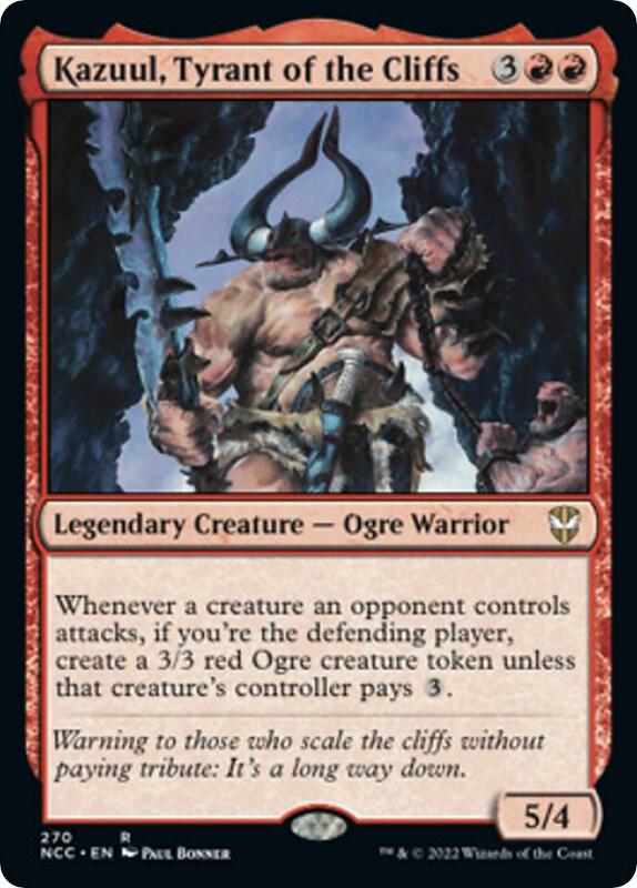 Kazuul, Tyrant of the Cliffs 270 card from Commander: Streets of New Capenna