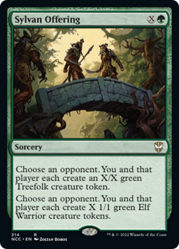 Sylvan Offering 314 card from Commander: Streets of New Capenna