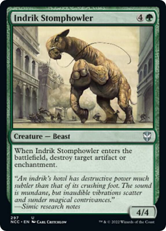 Indrik Stomphowler 297 card from Commander: Streets of New Capenna