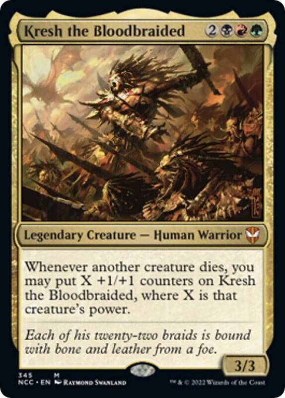 Kresh the Bloodbraided 345 card from Commander: Streets of New Capenna