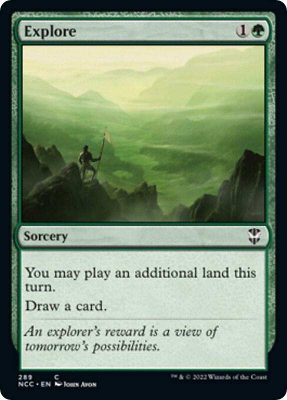 Explore 289 card from Commander: Streets of New Capenna