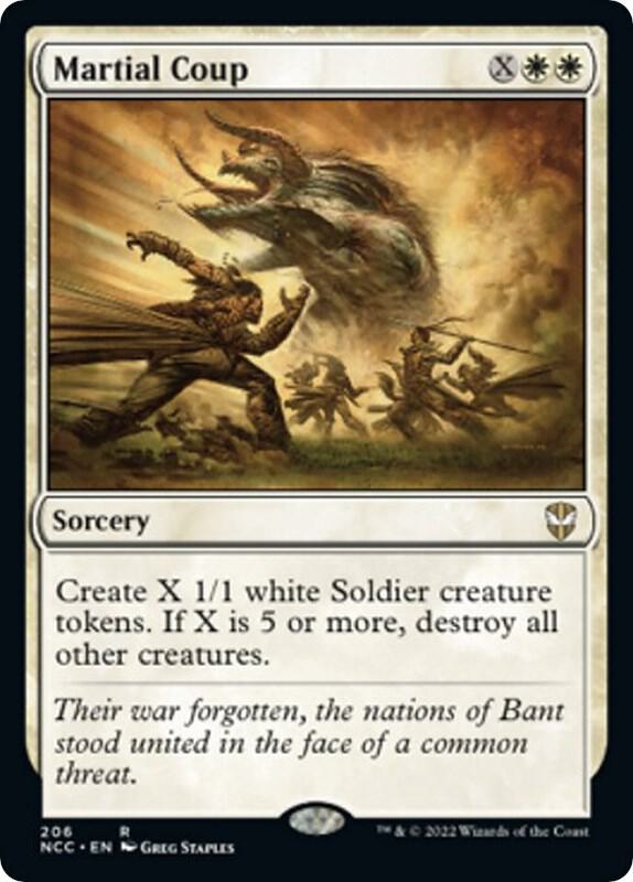 Martial Coup 206 card from Commander: Streets of New Capenna