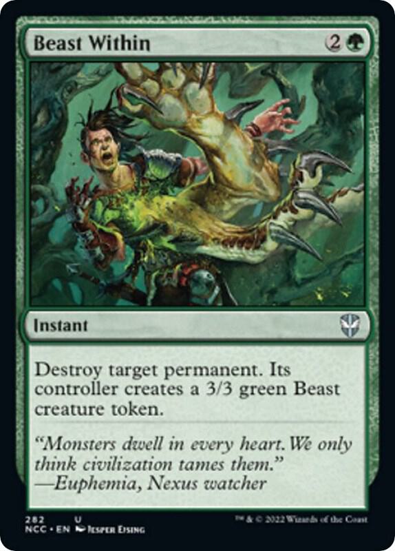 Beast Within 282 card from Commander: Streets of New Capenna