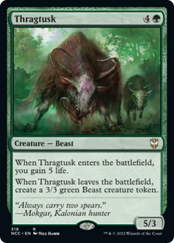 Thragtusk 316 card from Commander: Streets of New Capenna