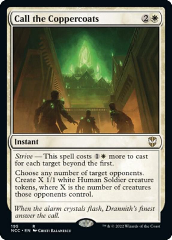 Call the Coppercoats 195 card from Commander: Streets of New Capenna