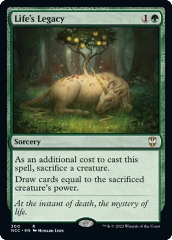 Life's Legacy 300 card from Commander: Streets of New Capenna