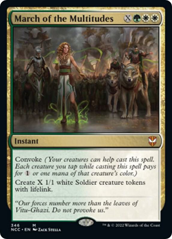 March of the Multitudes 346 card from Commander: Streets of New Capenna