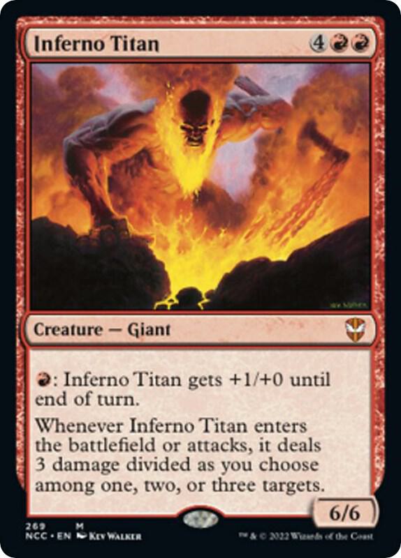 Inferno Titan 269 card from Commander: Streets of New Capenna