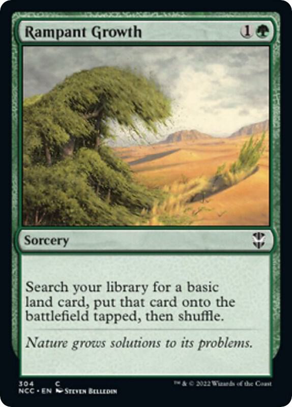 Rampant Growth 304 card from Commander: Streets of New Capenna