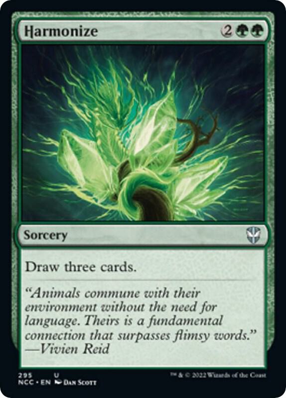 Harmonize 295 card from Commander: Streets of New Capenna