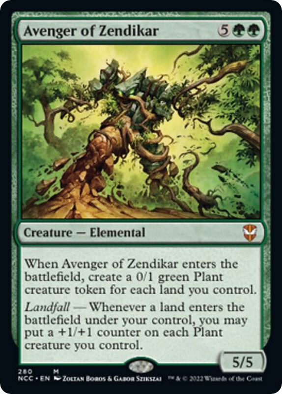 Avenger of Zendikar 280 card from Commander: Streets of New Capenna