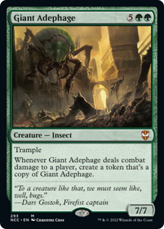 Giant Adephage 293 card from Commander: Streets of New Capenna