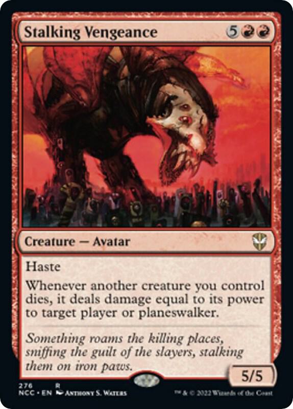 Stalking Vengeance 276 card from Commander: Streets of New Capenna