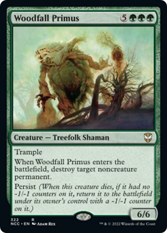 Woodfall Primus 322 card from Commander: Streets of New Capenna