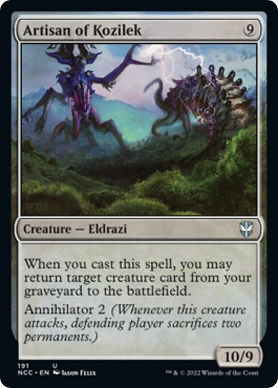 Artisan of Kozilek 191 card from Commander: Streets of New Capenna