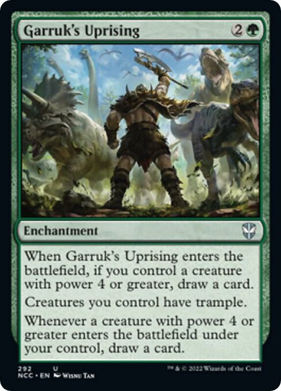 Garruk's Uprising 292 card from Commander: Streets of New Capenna