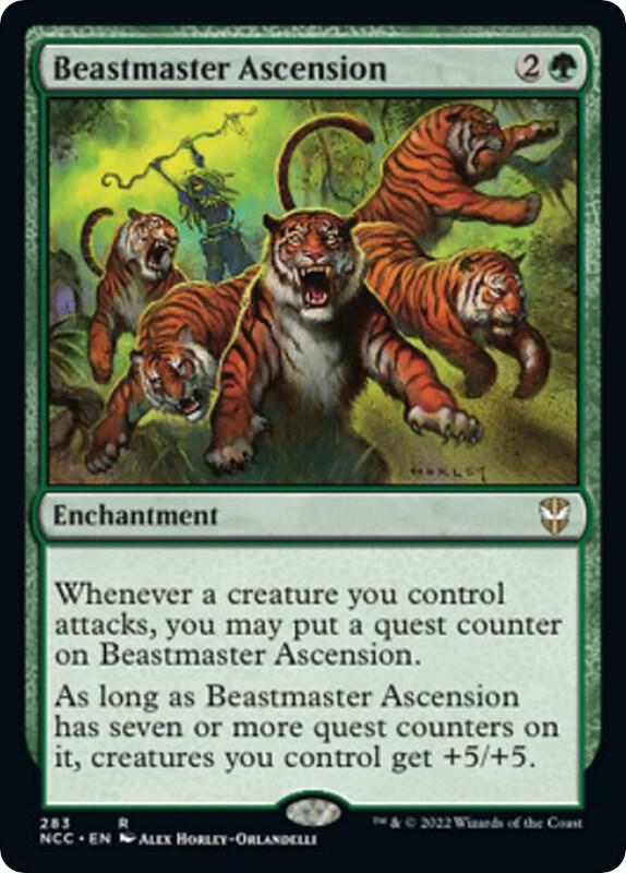 Beastmaster Ascension 283 card from Commander: Streets of New Capenna