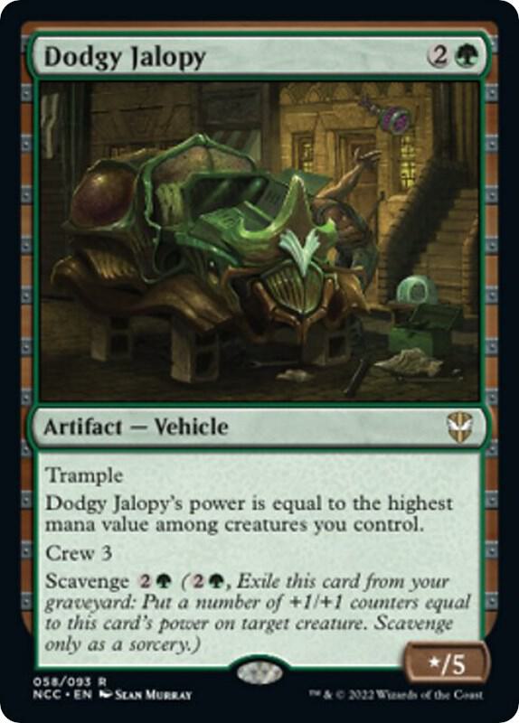 Dodgy Jalopy 58 card from Commander: Streets of New Capenna