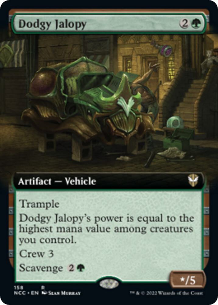 Dodgy Jalopy (Extended Art) 158 card from Commander: Streets of New Capenna
