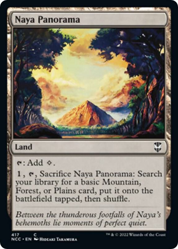 Naya Panorama 417 card from Commander: Streets of New Capenna