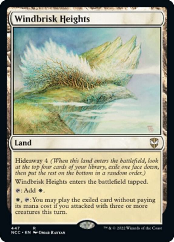 Windbrisk Heights 447 card from Commander: Streets of New Capenna