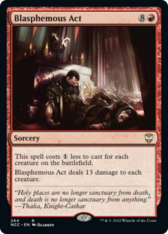 Blasphemous Act 264 card from Commander: Streets of New Capenna