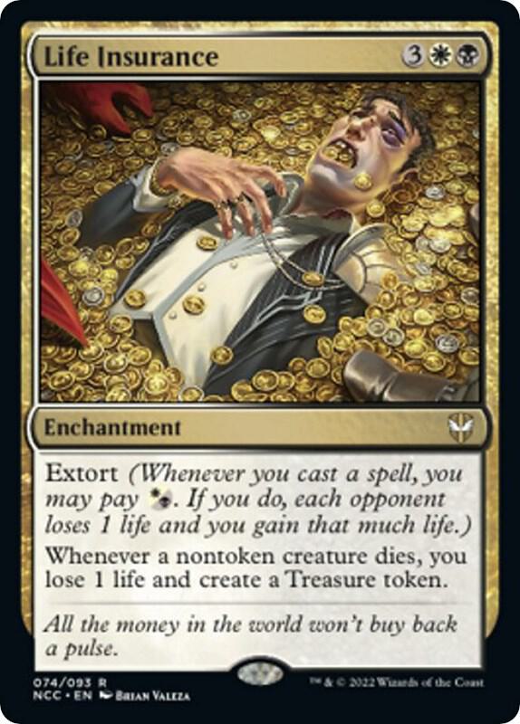 Life Insurance 74 card from Commander: Streets of New Capenna