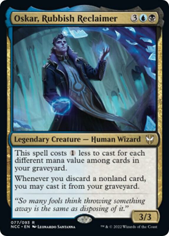 Oskar, Rubbish Reclaimer 77 card from Commander: Streets of New Capenna