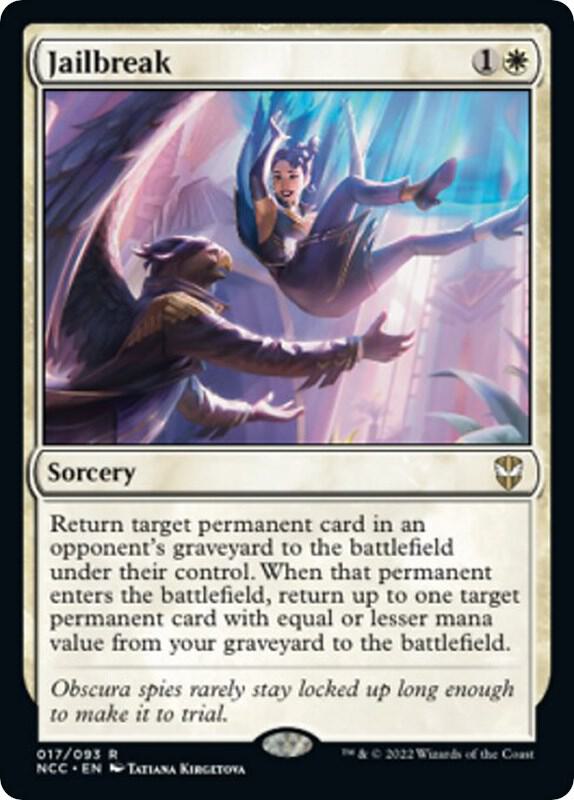 Jailbreak 17 card from Commander: Streets of New Capenna