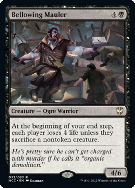 Bellowing Mauler 33 card from Commander: Streets of New Capenna