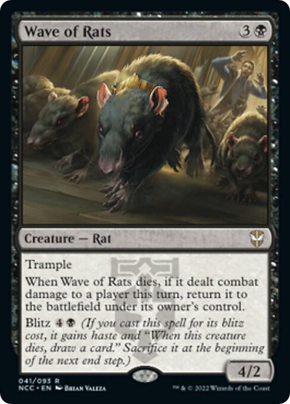 Wave of Rats 41 card from Commander: Streets of New Capenna