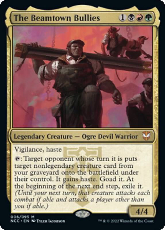 The Beamtown Bullies 6 card from Commander: Streets of New Capenna
