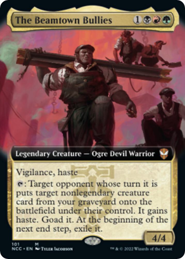 The Beamtown Bullies (Extended Art) 101 card from Commander: Streets of New Capenna