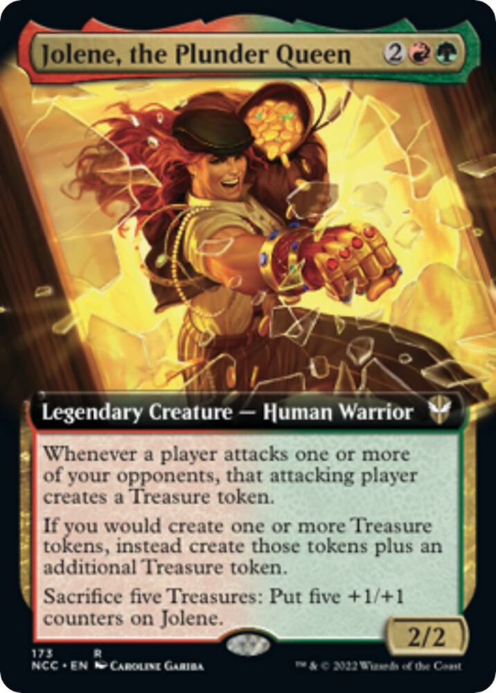 Jolene, the Plunder Queen (Extended Art) 173 card from Commander: Streets of New Capenna