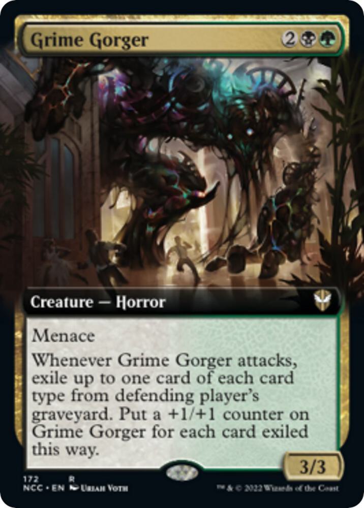 Grime Gorger (Extended Art) 172 card from Commander: Streets of New Capenna