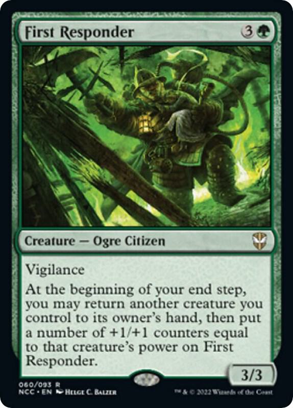 First Responder 60 card from Commander: Streets of New Capenna
